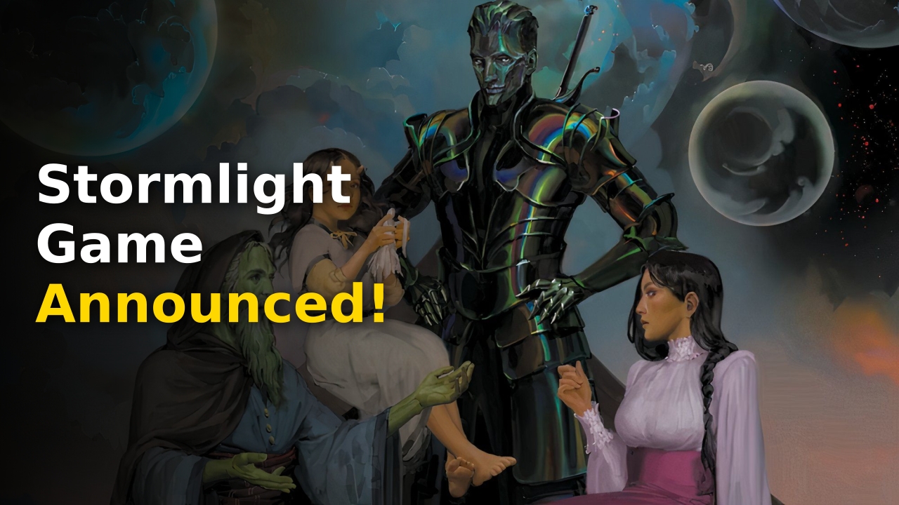 Stormlight Archive return 2026 featuring War for Roshar board game logo