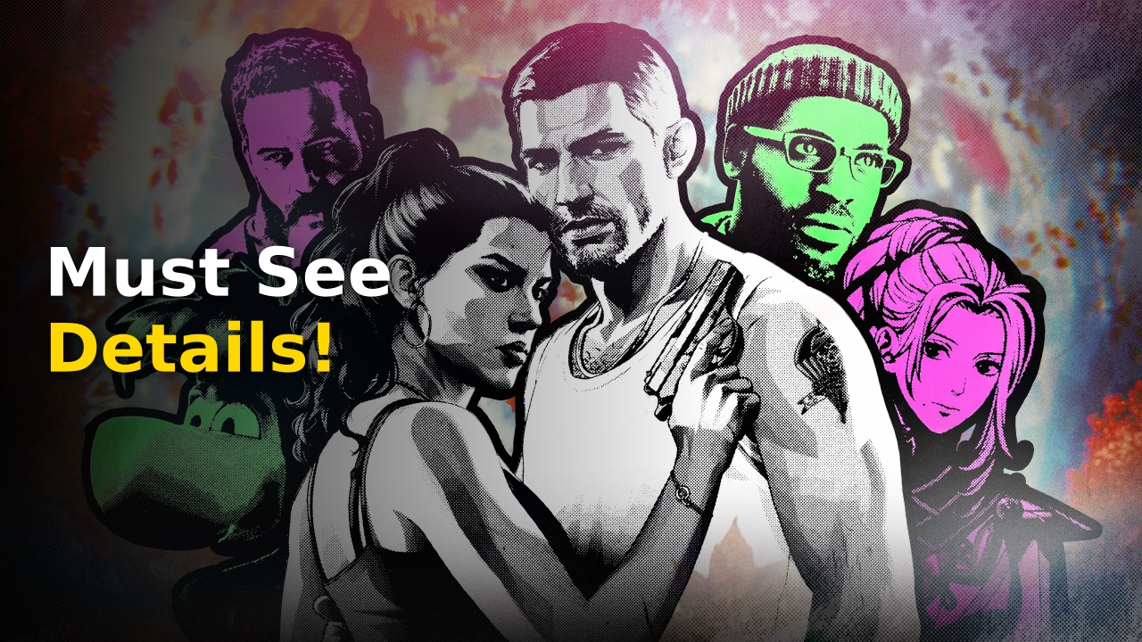 The biggest new video games 2026 logo and character montage