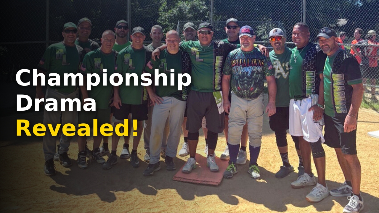 The Dragons Camo Flames trophy contenders facing off in the Montgomery 50 & Over Softball League