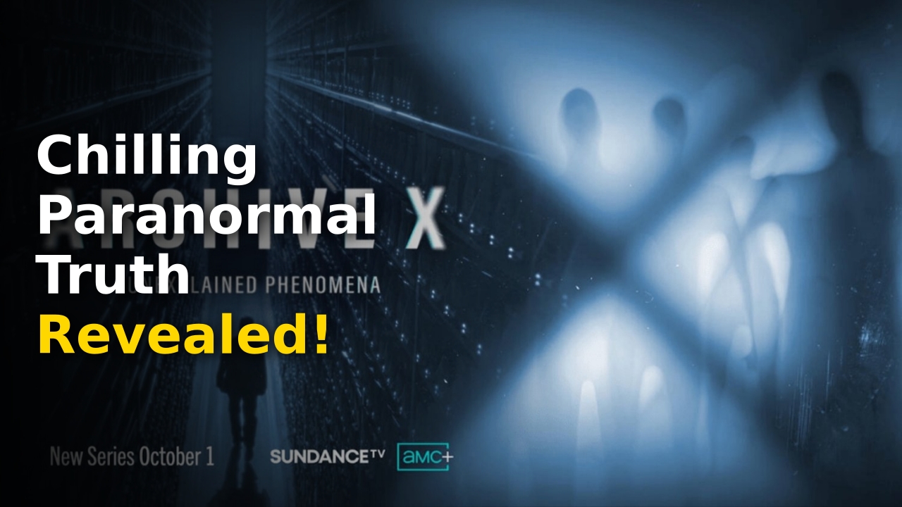 The haunting promotional imagery for AMC's Archive X Unexplained Phenomena series