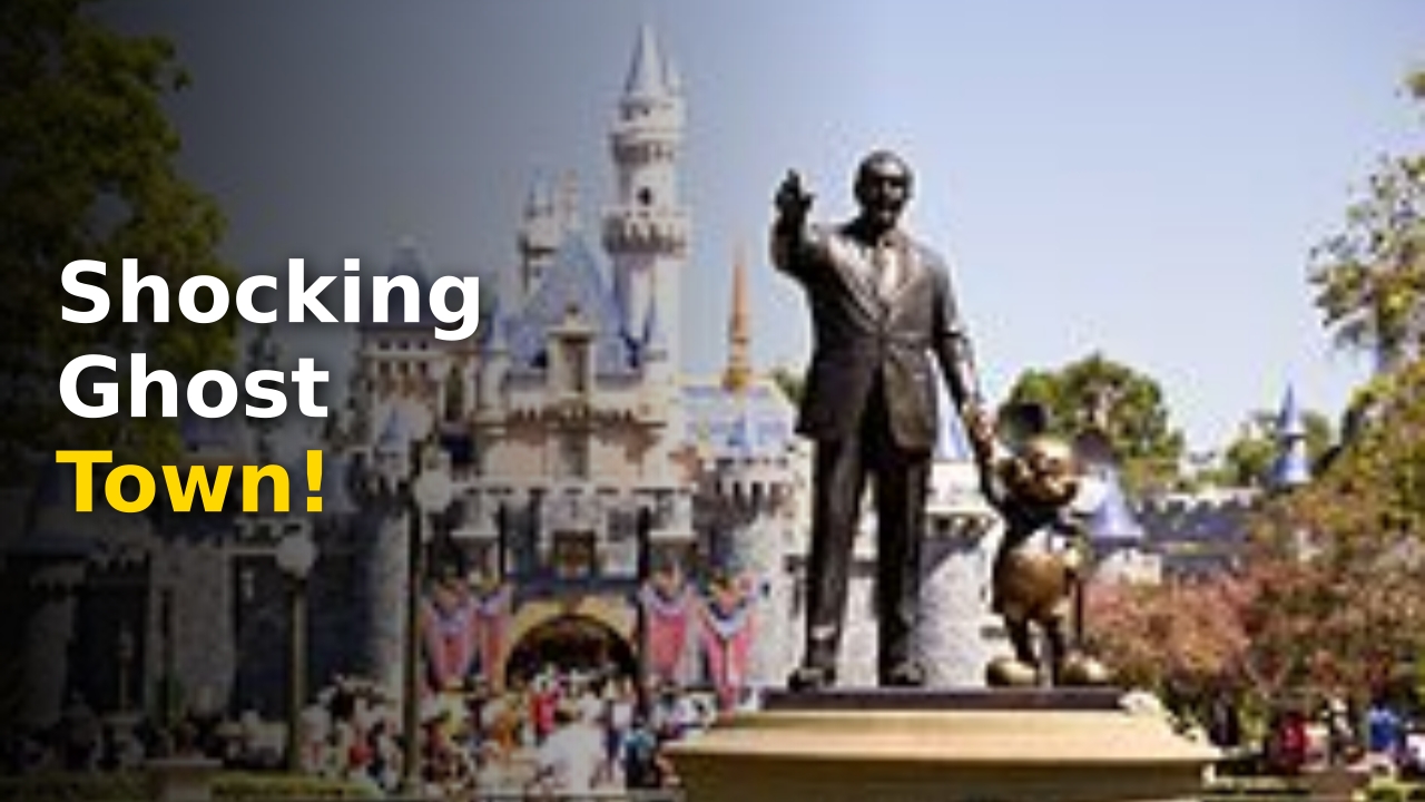 The iconic Sleeping Beauty Castle showing low Disneyland crowd levels during a quiet weekday