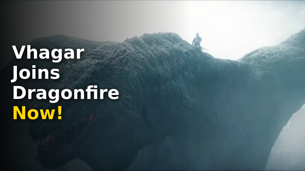 The legendary dragon Vhagar as featured in the Game of Thrones Dragonfire update