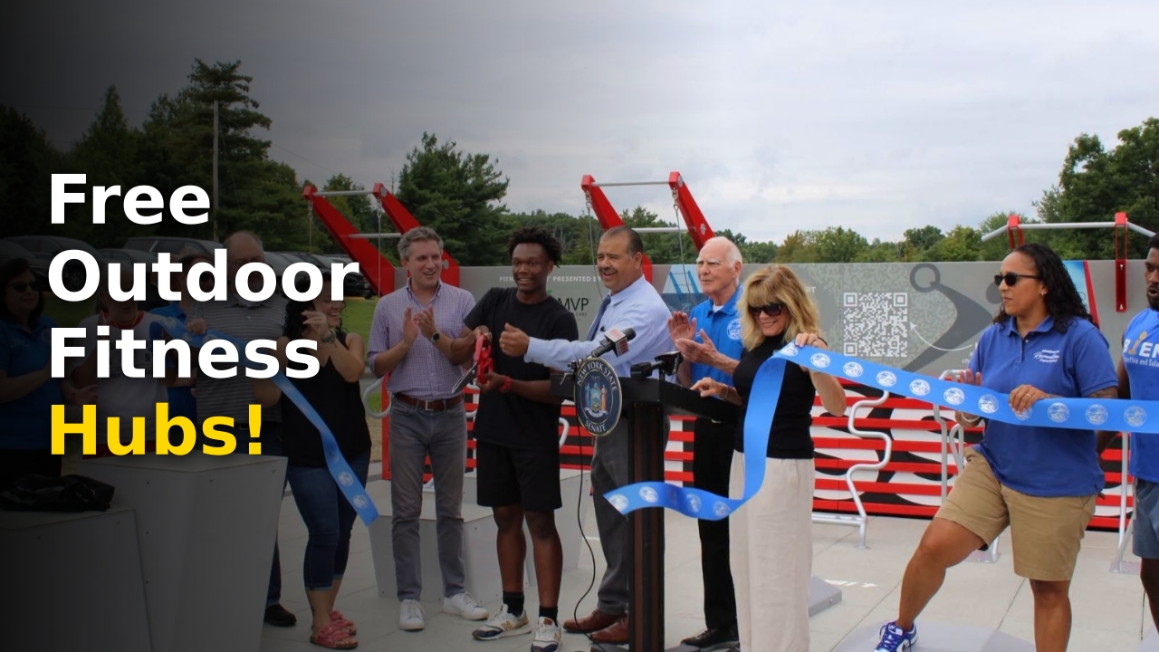 The new Orange County Fitness Courts featuring seven specialized training zones
