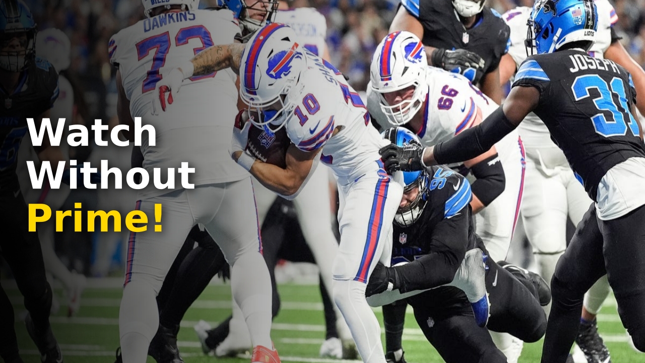 The official 2026 watch lions vs bills broadcast logo for Thursday Night Football