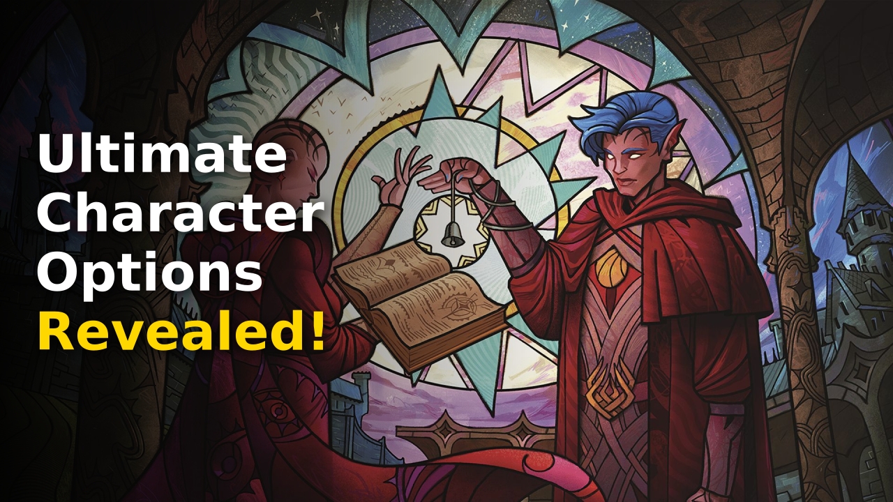 The official cover art for D&D Arcana Unleashed featuring new character archetypes