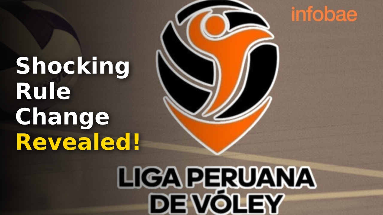 The official Liga Peruana de Vóley logo displayed before a major 2026 tournament match