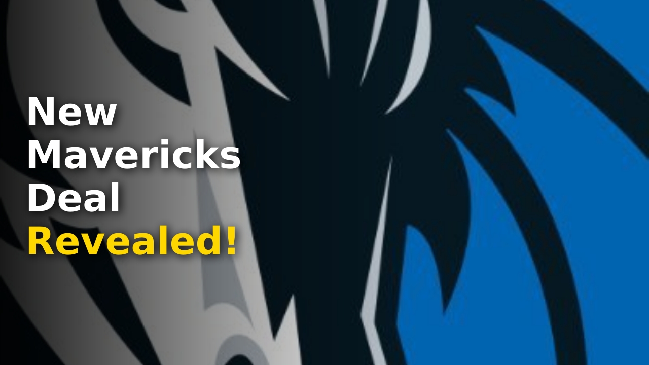 The official logo of the NBA Mavericks Sign deal featuring 105.3 The Fan branding