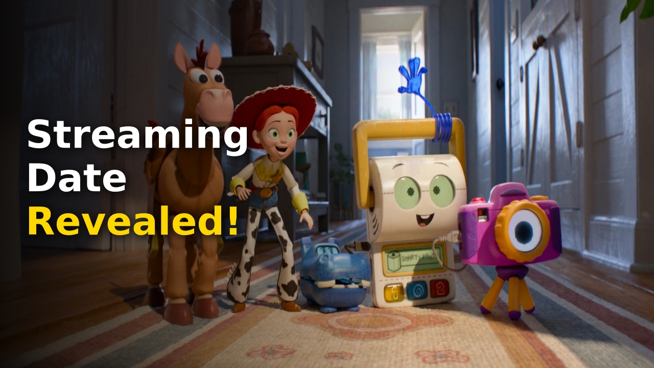 The official poster for Toy Story 5 highlighting the 2026 Release Date on Disney Plus