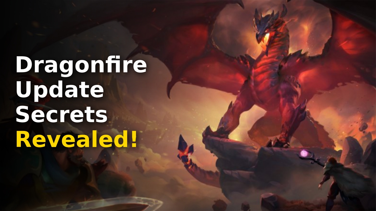 The official promotional art for the Albion Online Dragonfire update showing the Firewing Drake