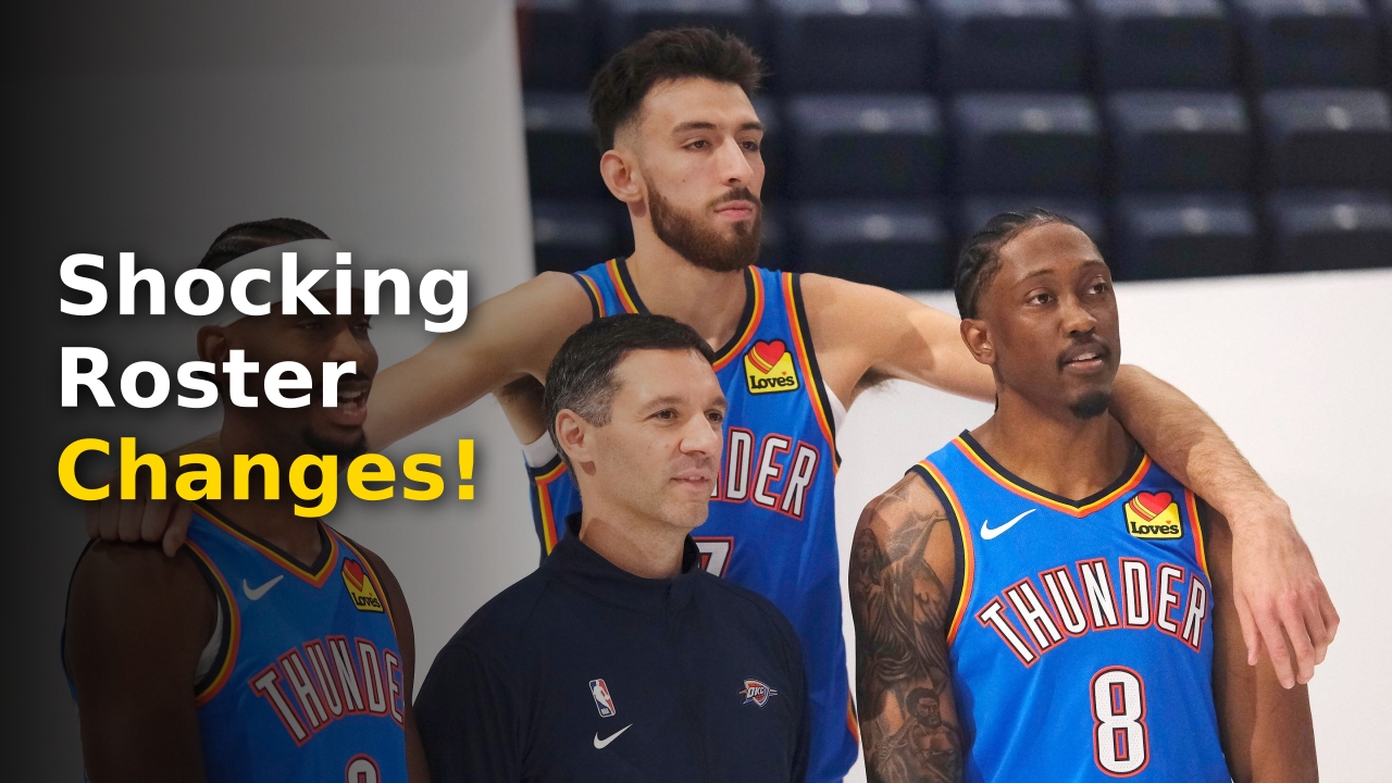 The OKC Thunder squad during the highly anticipated Thunder Media Day 2026 session