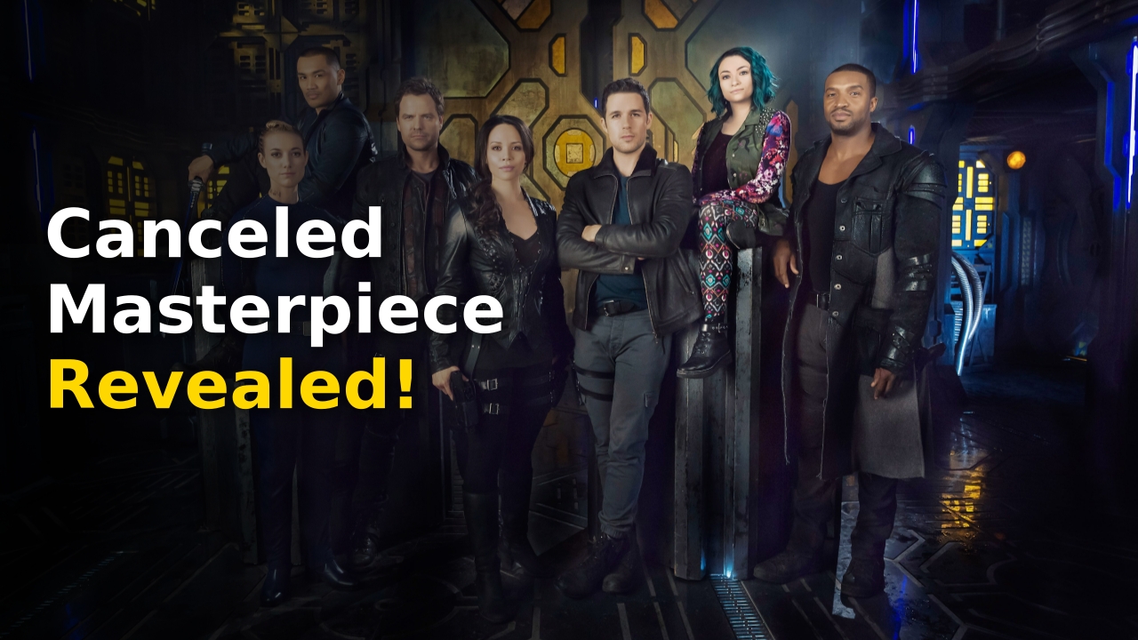 The original cast of the Dark Matter 2015 series standing together