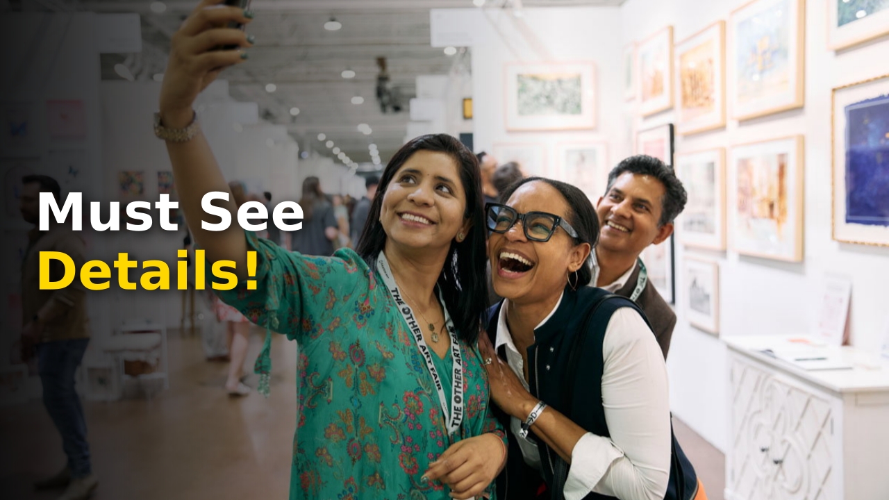 The Other Art Fair Atlanta 2024 artistic display featuring independent creator booths