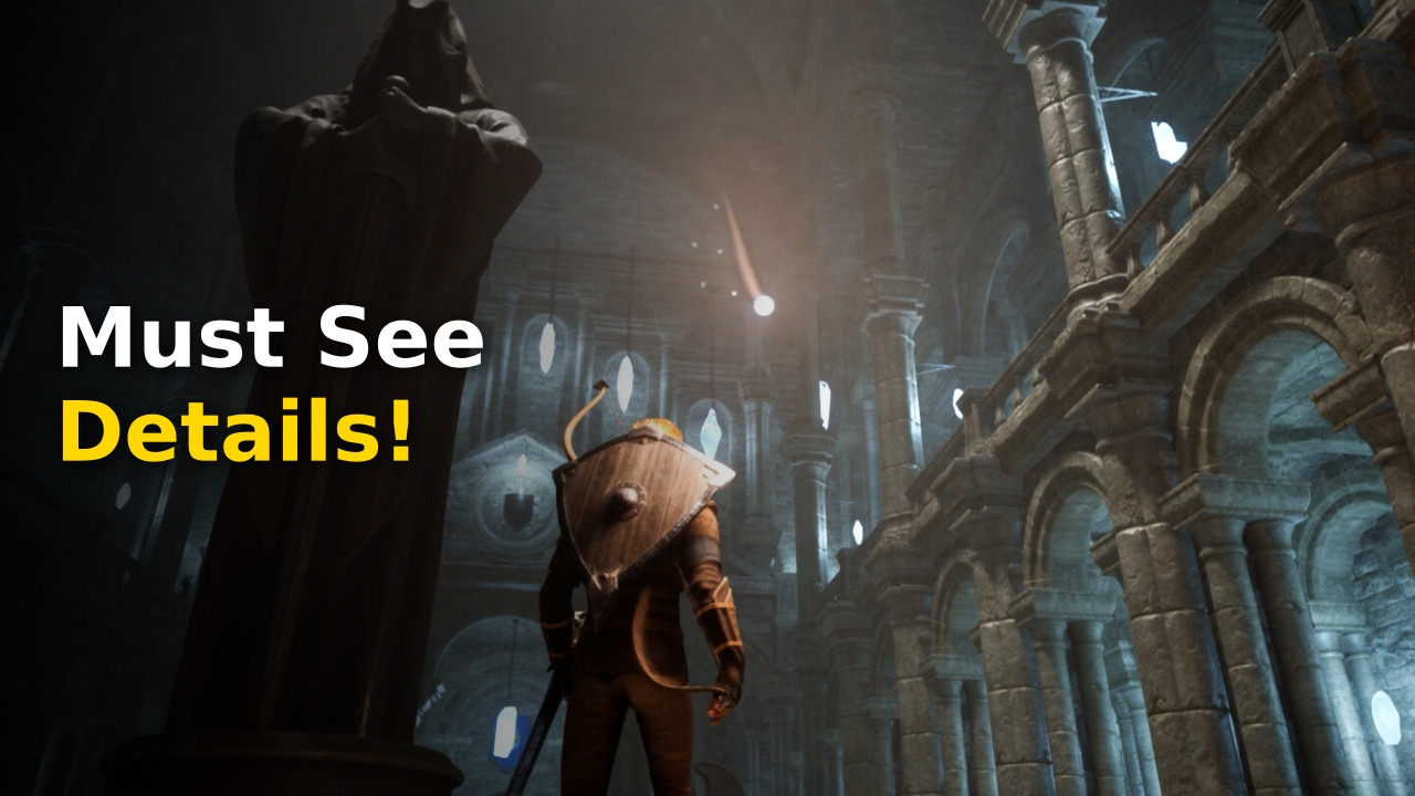 The protagonist Alric exploring the cursed underground city in the action RPG that is no. 1 in Steam charts