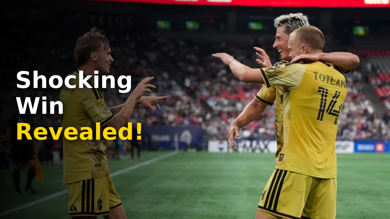 The St. Louis City vs Whitecaps 2024 results graphic showing the 3-1 scoreline