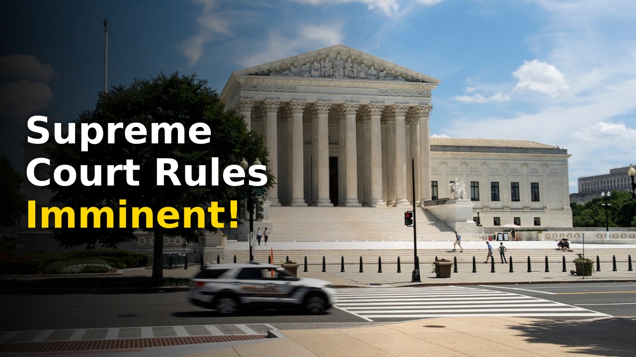 The Supreme Court entrance representing the legal battle over prediction markets regulation