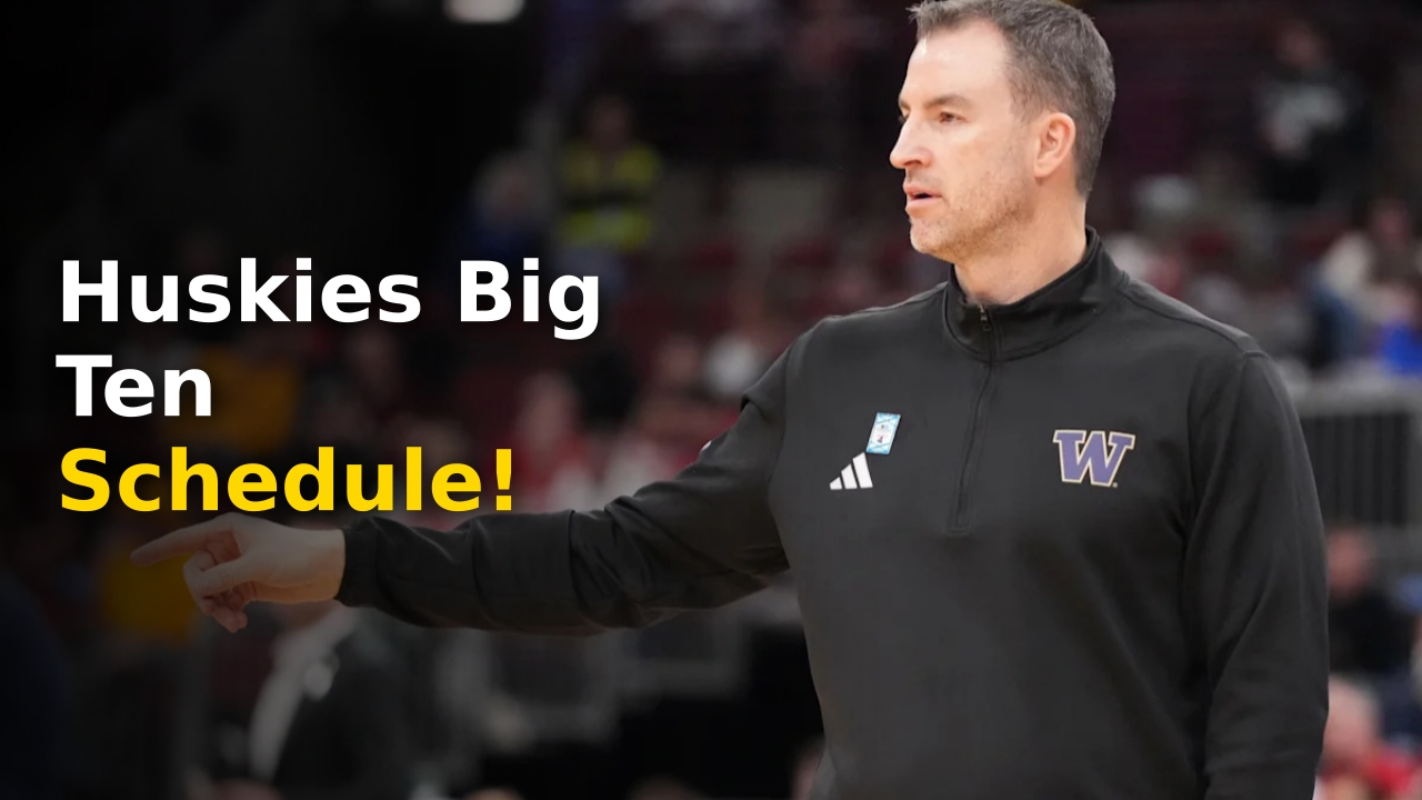 The Washington Huskies basketball team competing on the court during the 2024 season
