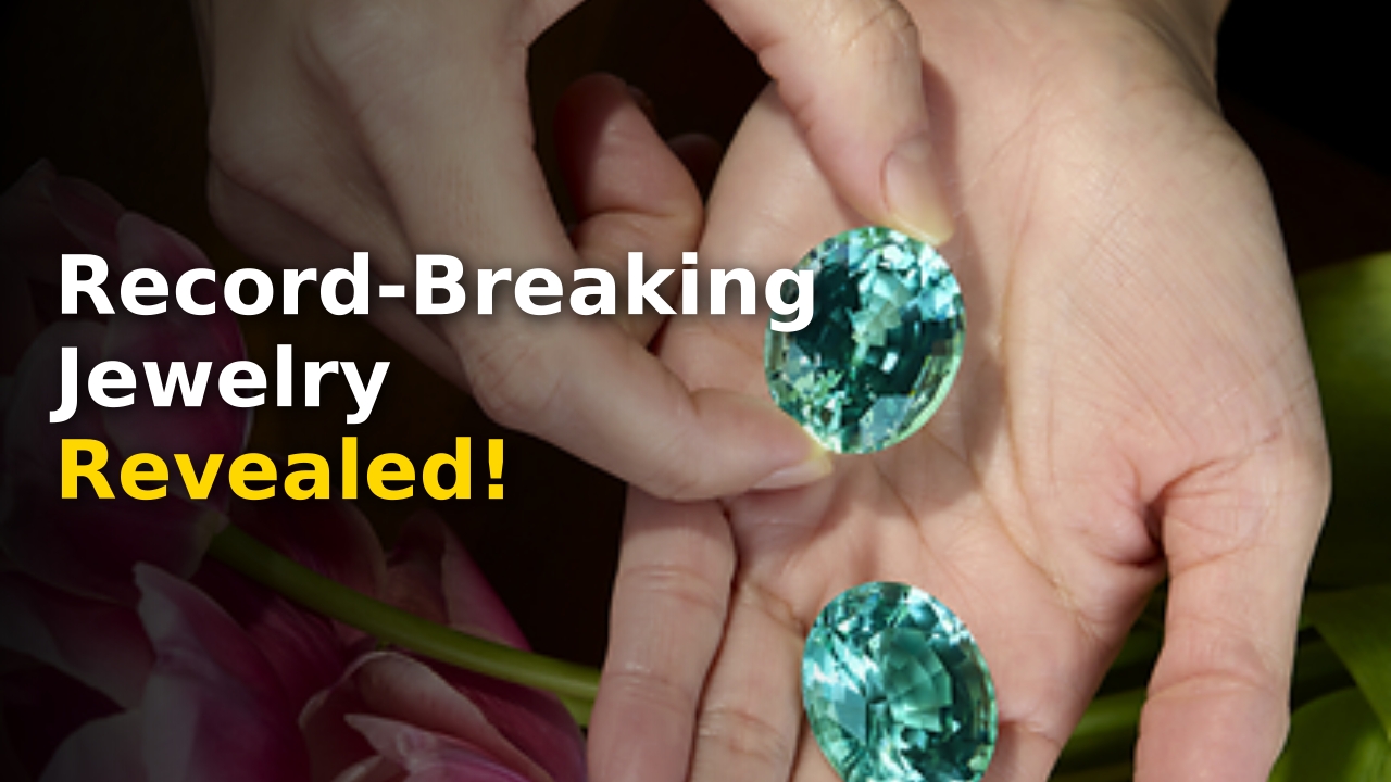 The world-record Paraiba Tourmaline matching pair set for 2026 Sotheby's auction