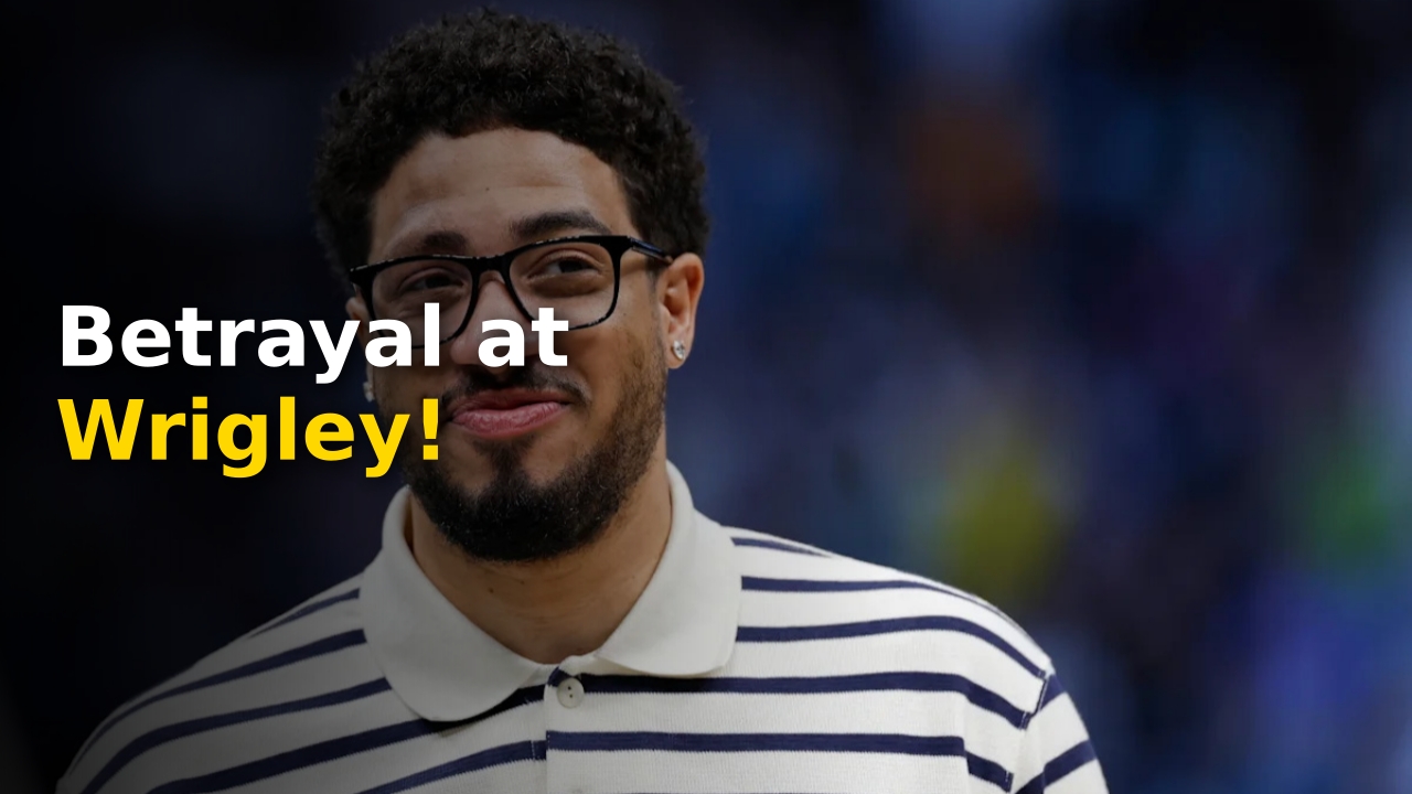 Tyrese Haliburton First Pitch at Wrigley Field after snubbing the Milwaukee Brewers