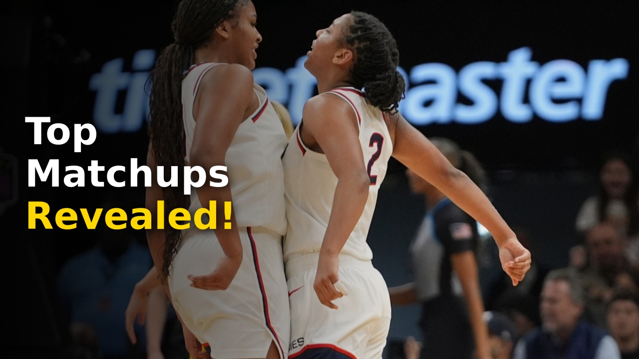 UConn womens basketball schedule featured matchup with players celebrating on court