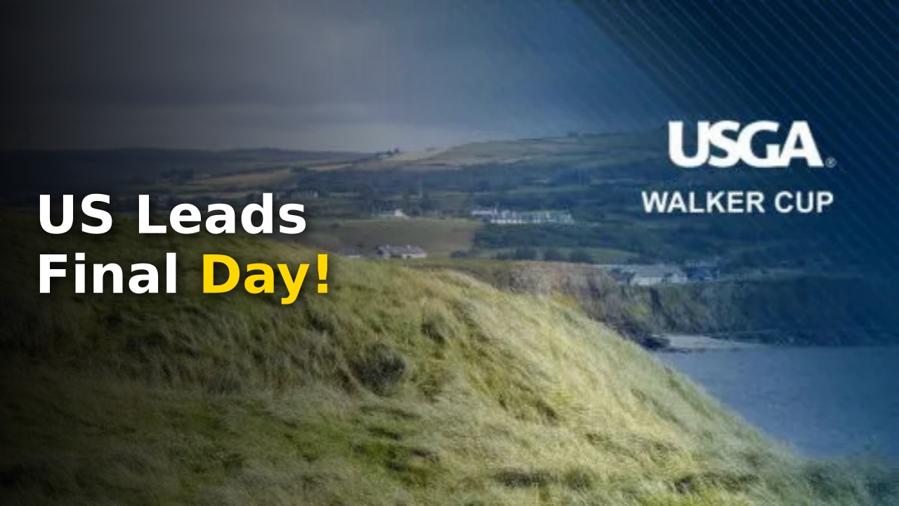Walker Cup 2026 action at Lahinch Golf Club featuring young US and GB&I stars