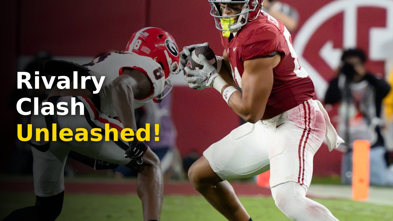 Alabama vs Tennessee matchup preview featuring team helmets and game day graphics