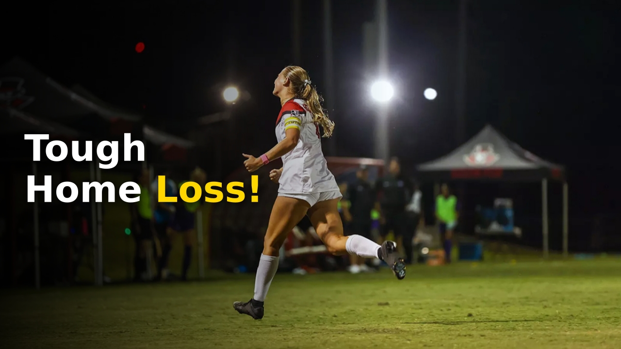Austin Peay Soccer team during a competitive match at Morgan Brothers Field