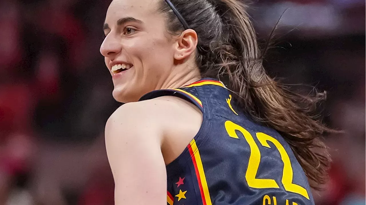 Caitlin Clark on the court during an Indiana Fever game in 2024