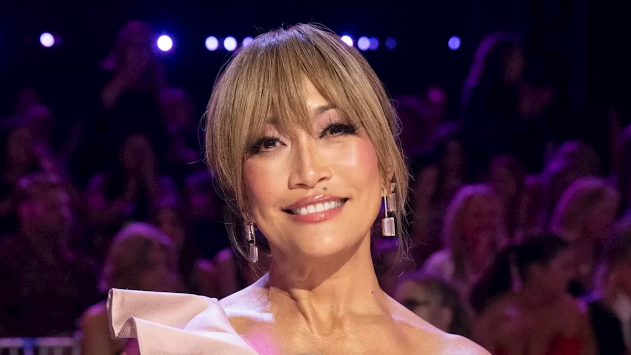 Carrie Ann Inaba judging at the Dancing With The Stars ballroom stage