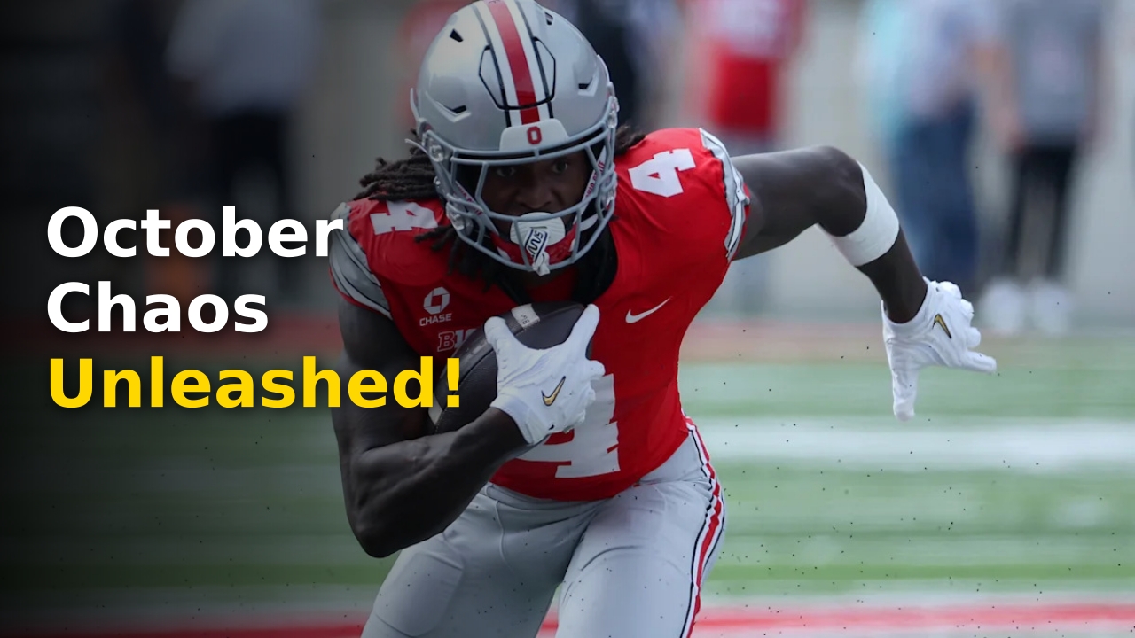 College Football Week 5 Guide 2024 featuring Ohio State and Iowa helmets