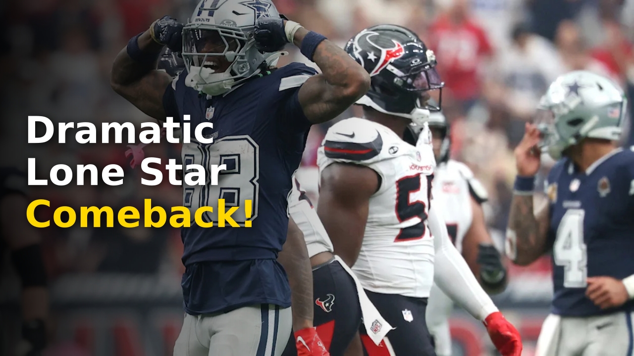 Dallas Cowboys and Houston Texans players battling at the line of scrimmage in Cowboys Texans Recap