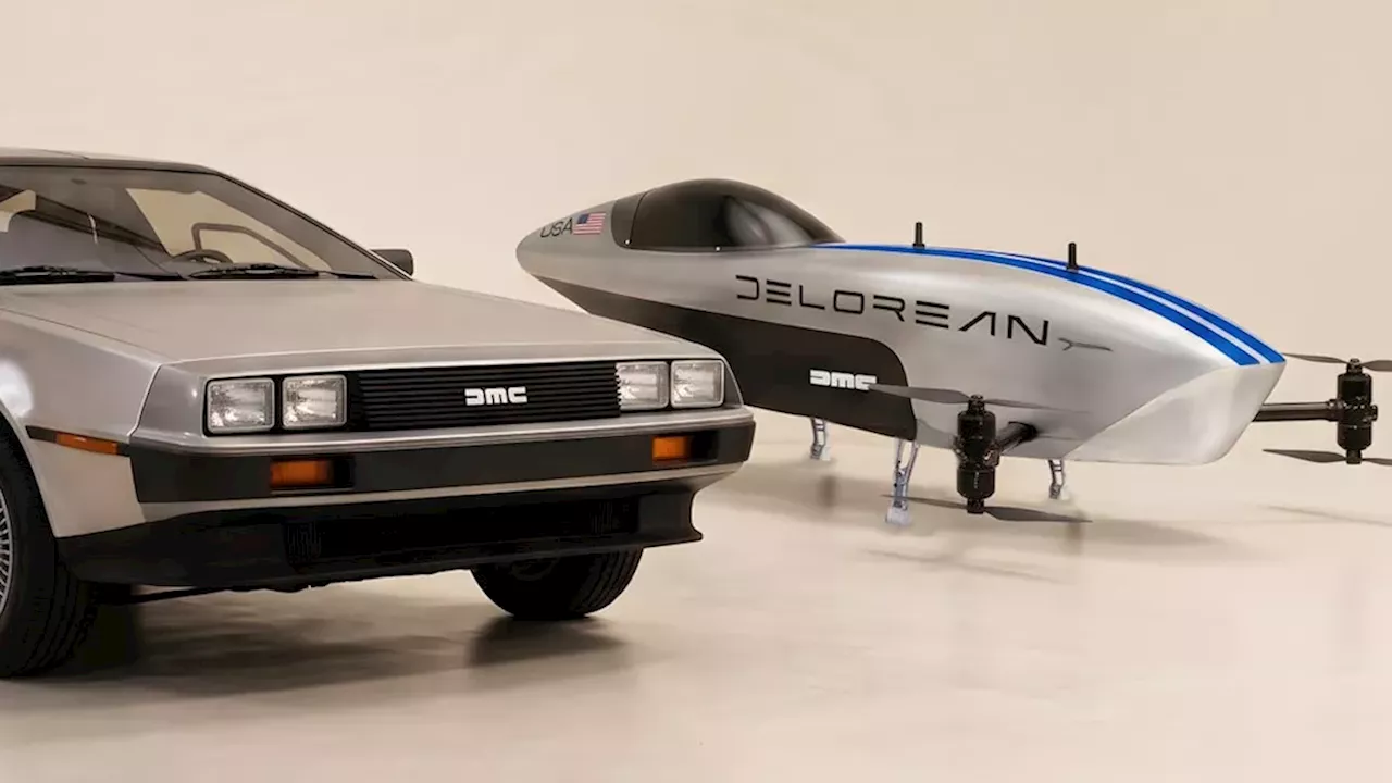 DeLorean flying car concept taking flight in the 2026 Airspeeder racing series
