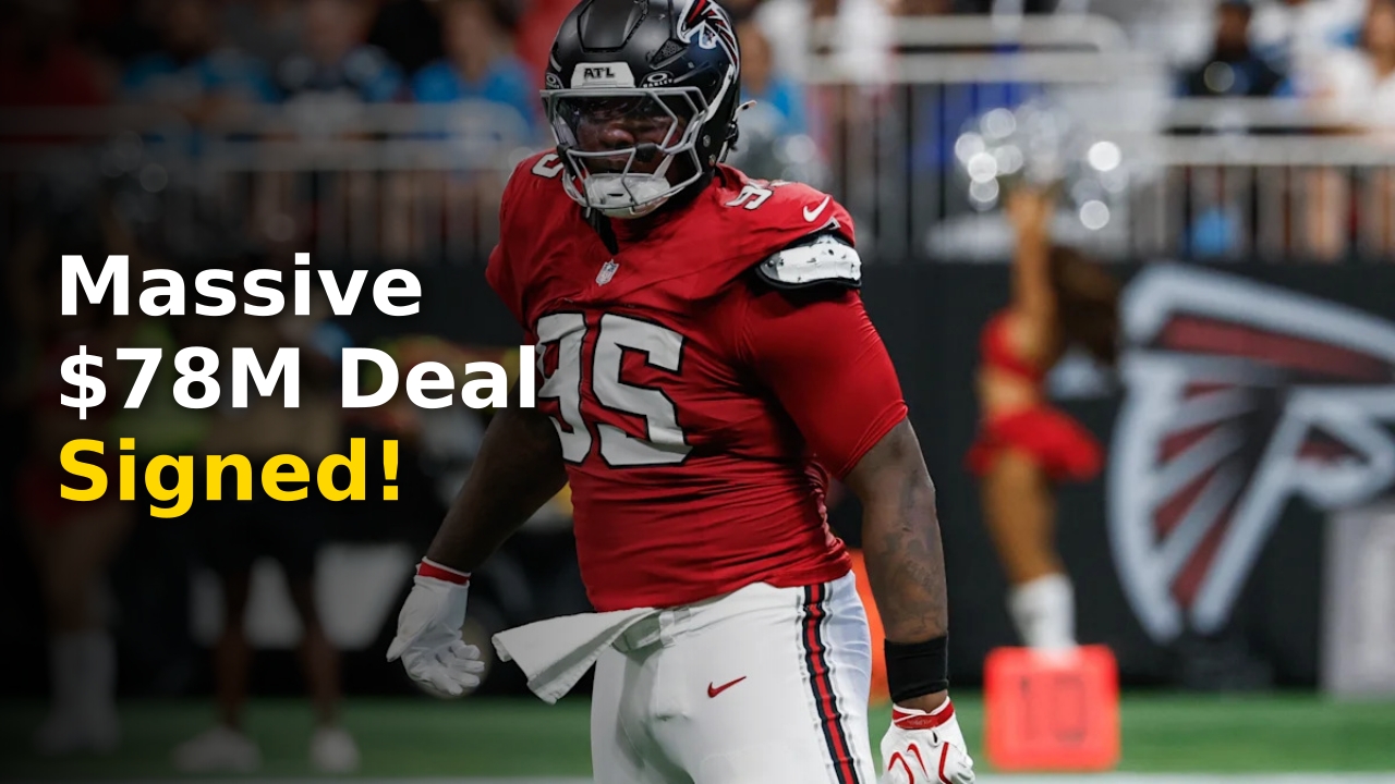 Gervon Dexter Falcons Extension announcement with $46.5 million guaranteed