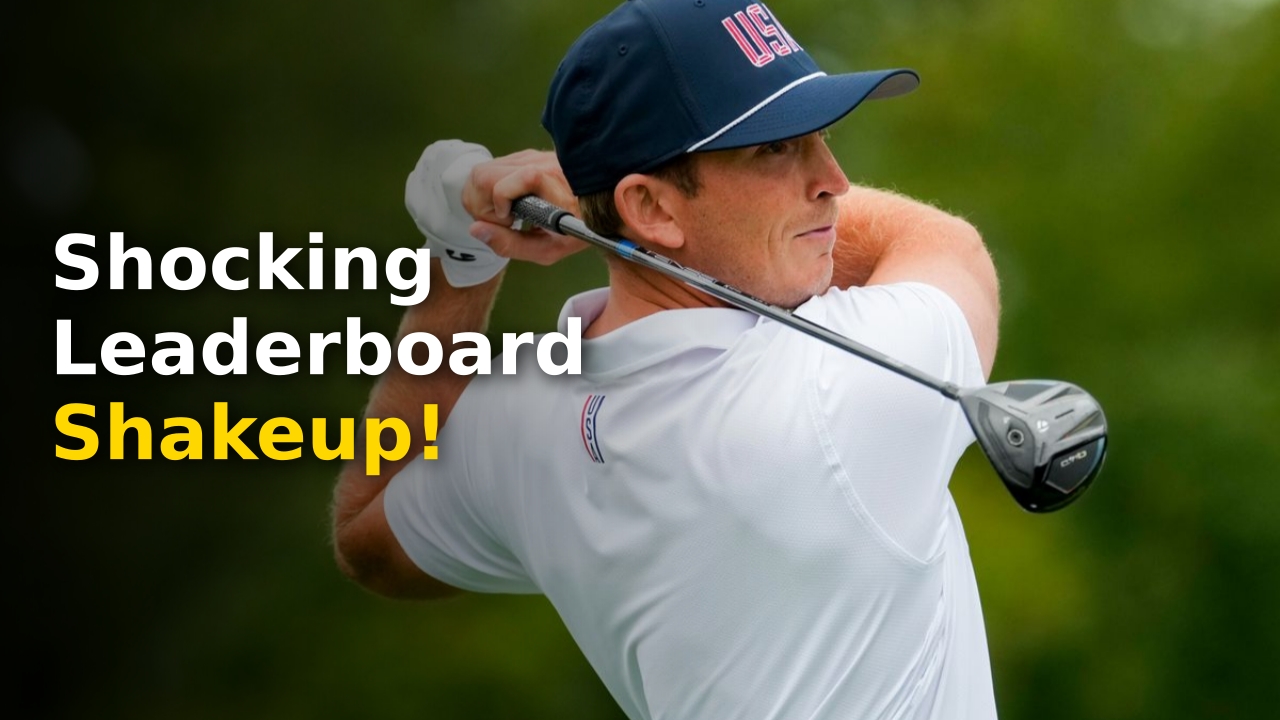 Jacob Bridgeman swinging a golf club during the Baycurrent Classic in Japan