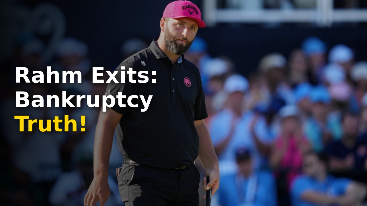Jon Rahm looking frustrated on the course during his time with LIV Golf