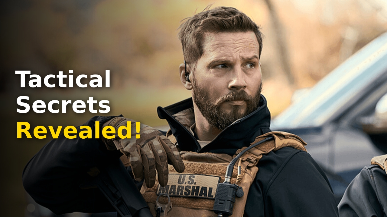 Logan Marshall-Green Marshals character Cal wearing tactical gear in CBS drama