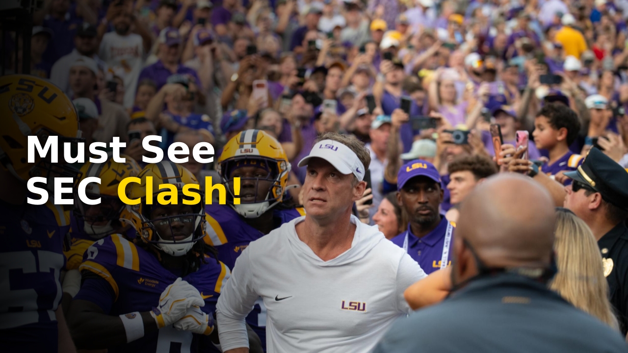 LSU football players and Kentucky Wildcats preparing for their 2026 SEC game