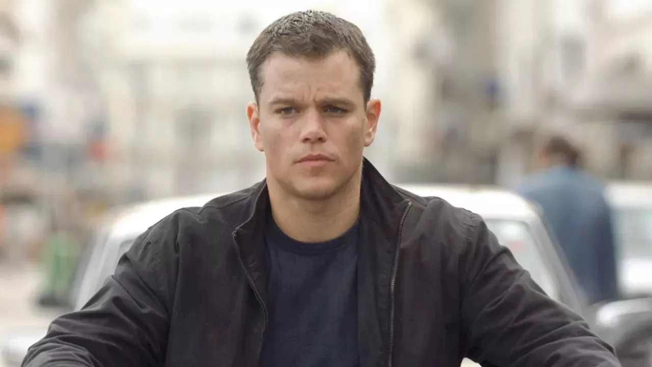 Matt Damon as Jason Bourne escaping surveillance in modern spy thrillers franchise