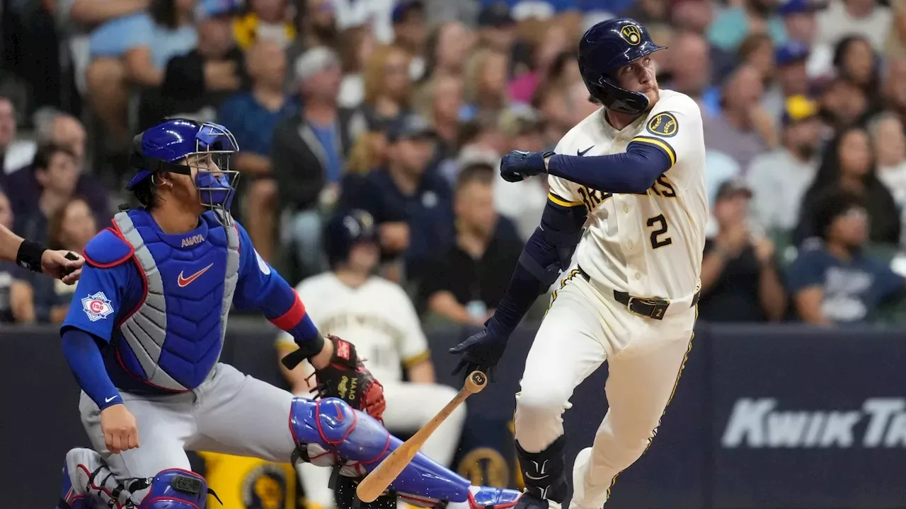 Milwaukee Brewers team celebrating a 103-win season ahead of the Brewers vs Padres NLDS