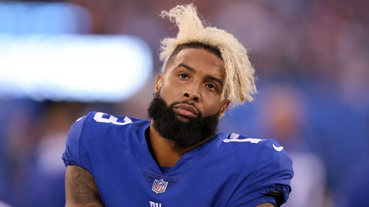 Odell Beckham Jr looking frustrated on the New York Giants sideline 2026