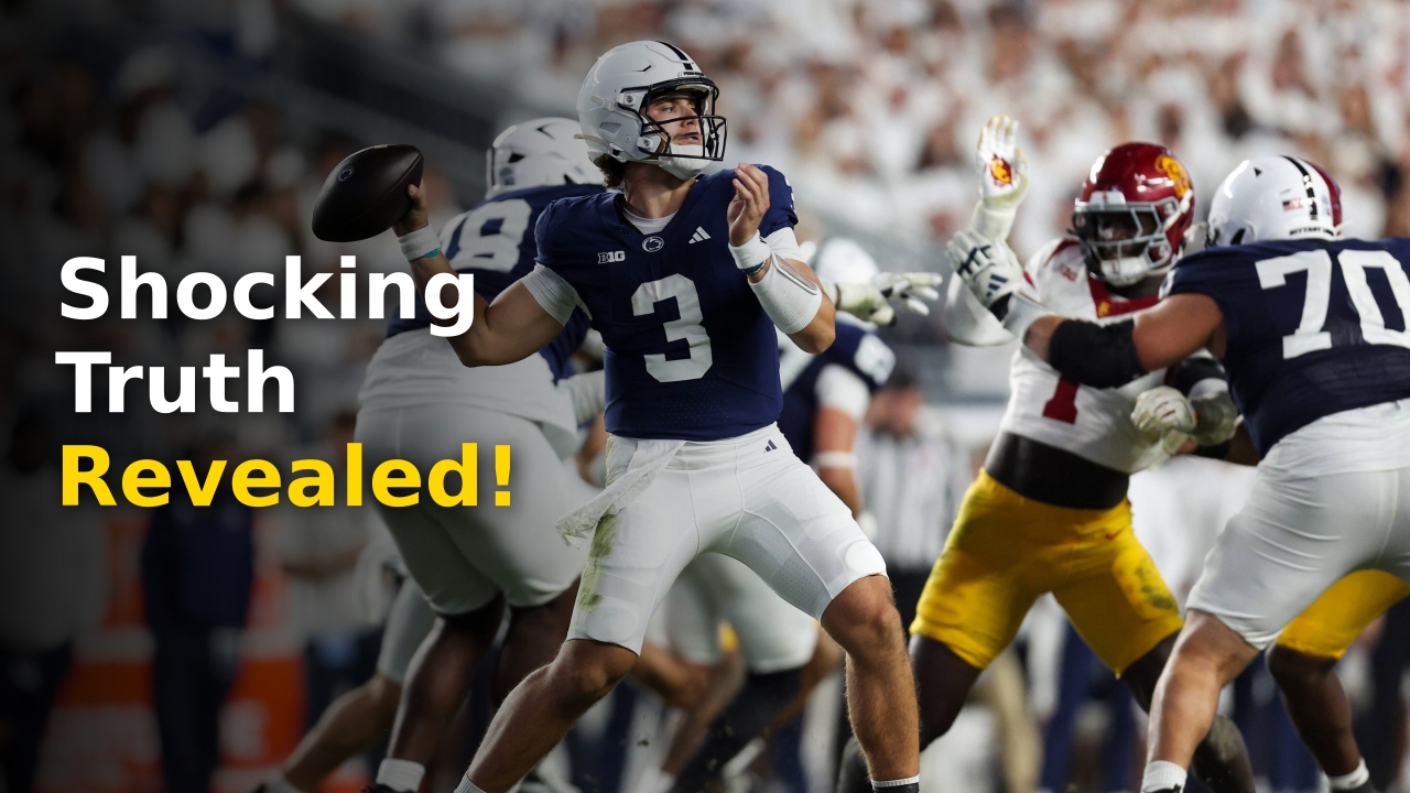 Penn State football players in action during the Week 6 clash against USC