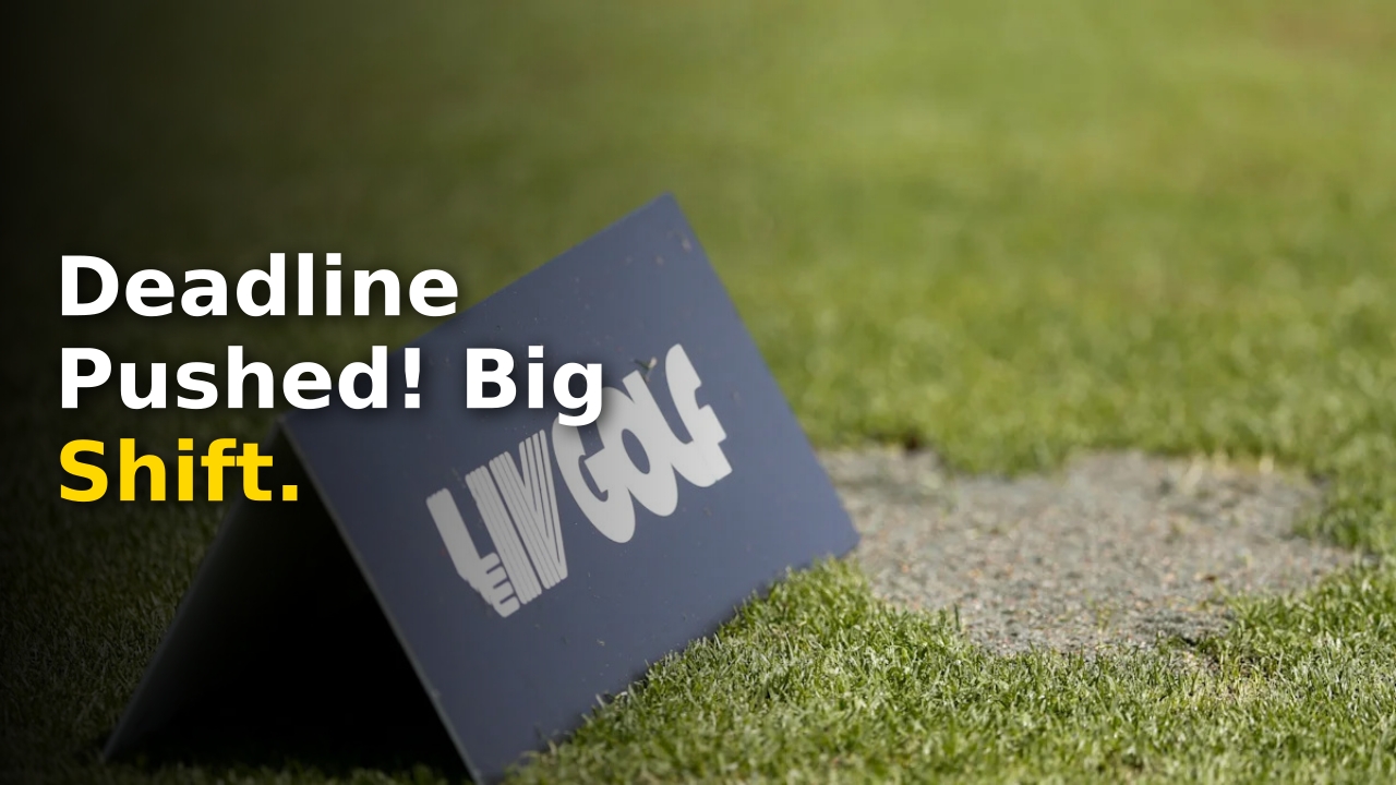 Professional golfer during LIV 2.0 tournament