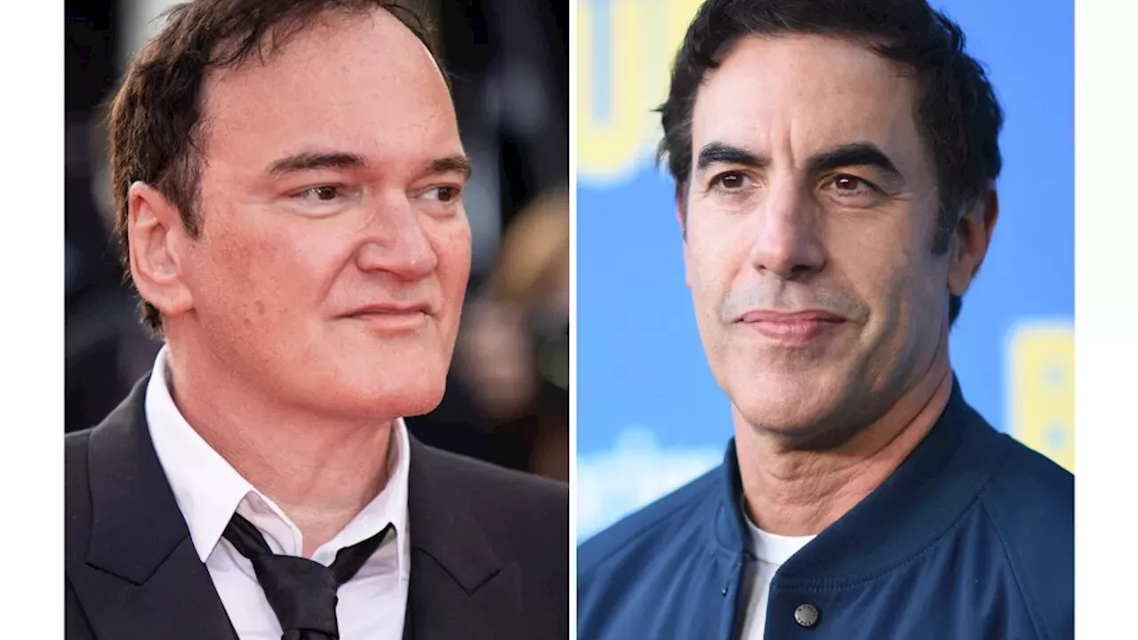 Quentin Tarantino and Sacha Baron Cohen collaborating for the 2027 Quentin Tarantino West End play