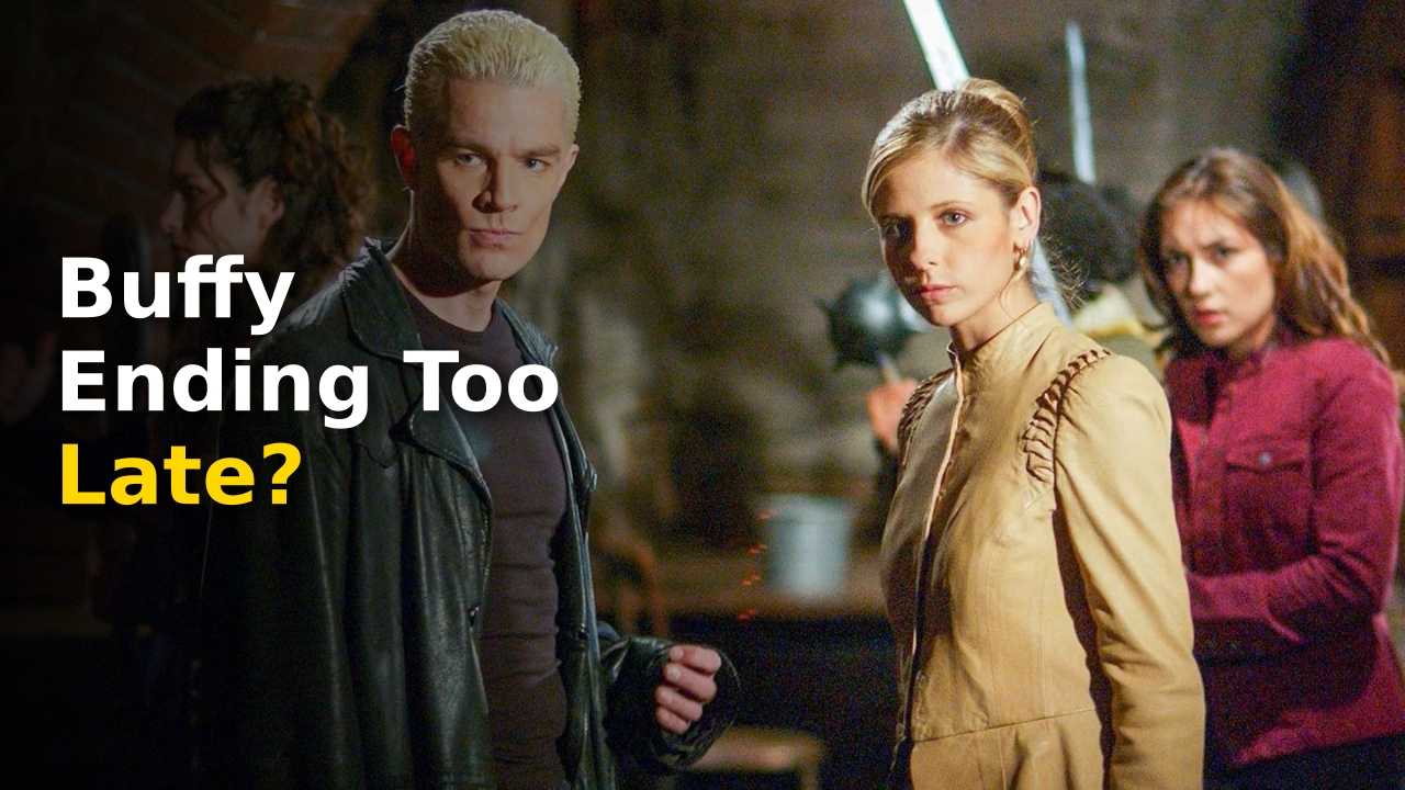 Sarah Michelle Gellar holding a stake in iconic Buffy the Vampire Slayer pose