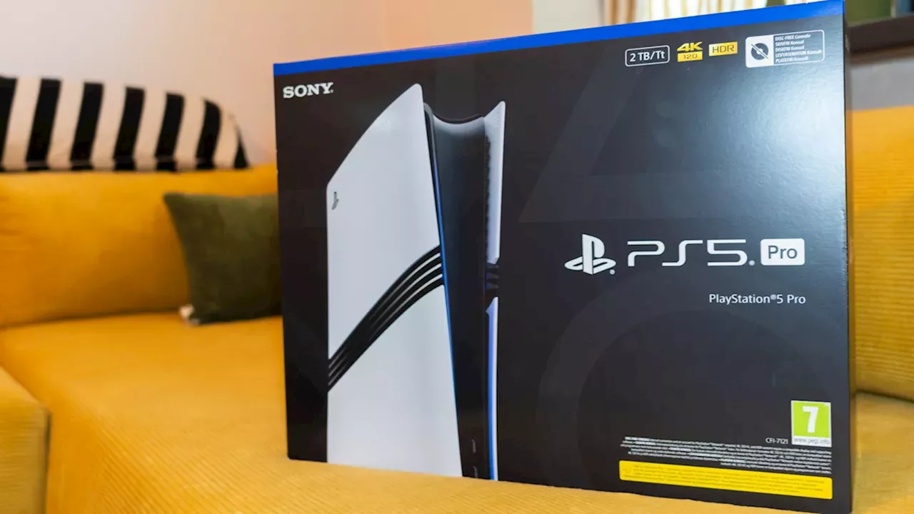 Sony PlayStation 5 Pro gaming console promotional render