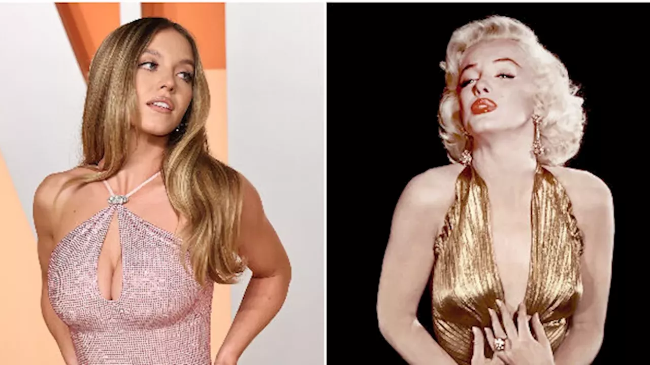 Sydney Sweeney Marilyn Monroe side by side portrait highlighting their confirmed historical kinship