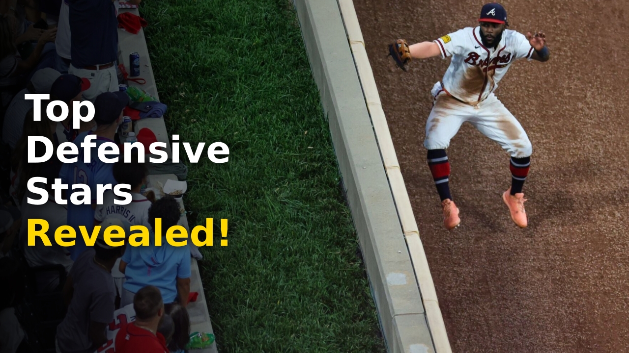 The 2026 Gold Glove finalists graphic featuring Atlanta Braves logo