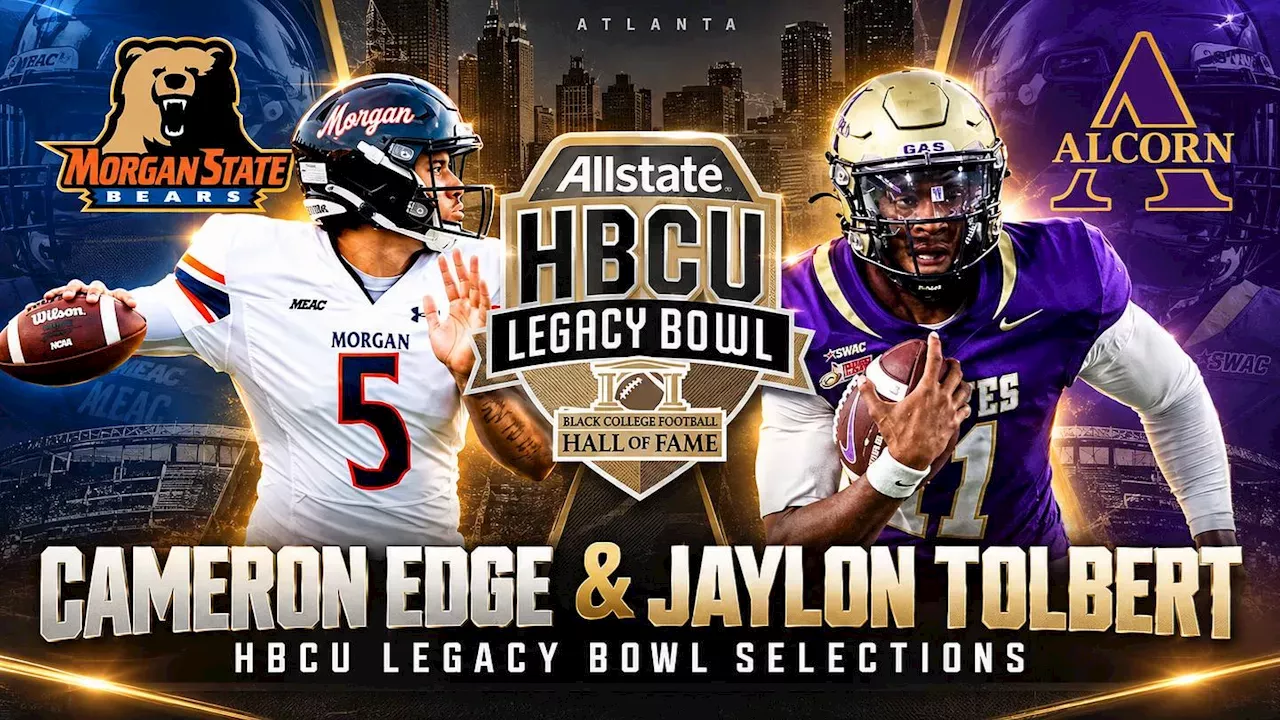 The 2027 HBCU Legacy Bowl logo at Center Parc Stadium in Atlanta