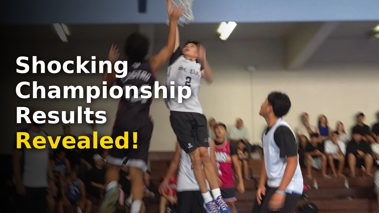 The Academy of Our Lady of Guam Cougars winning the 3x3 championship in Guam