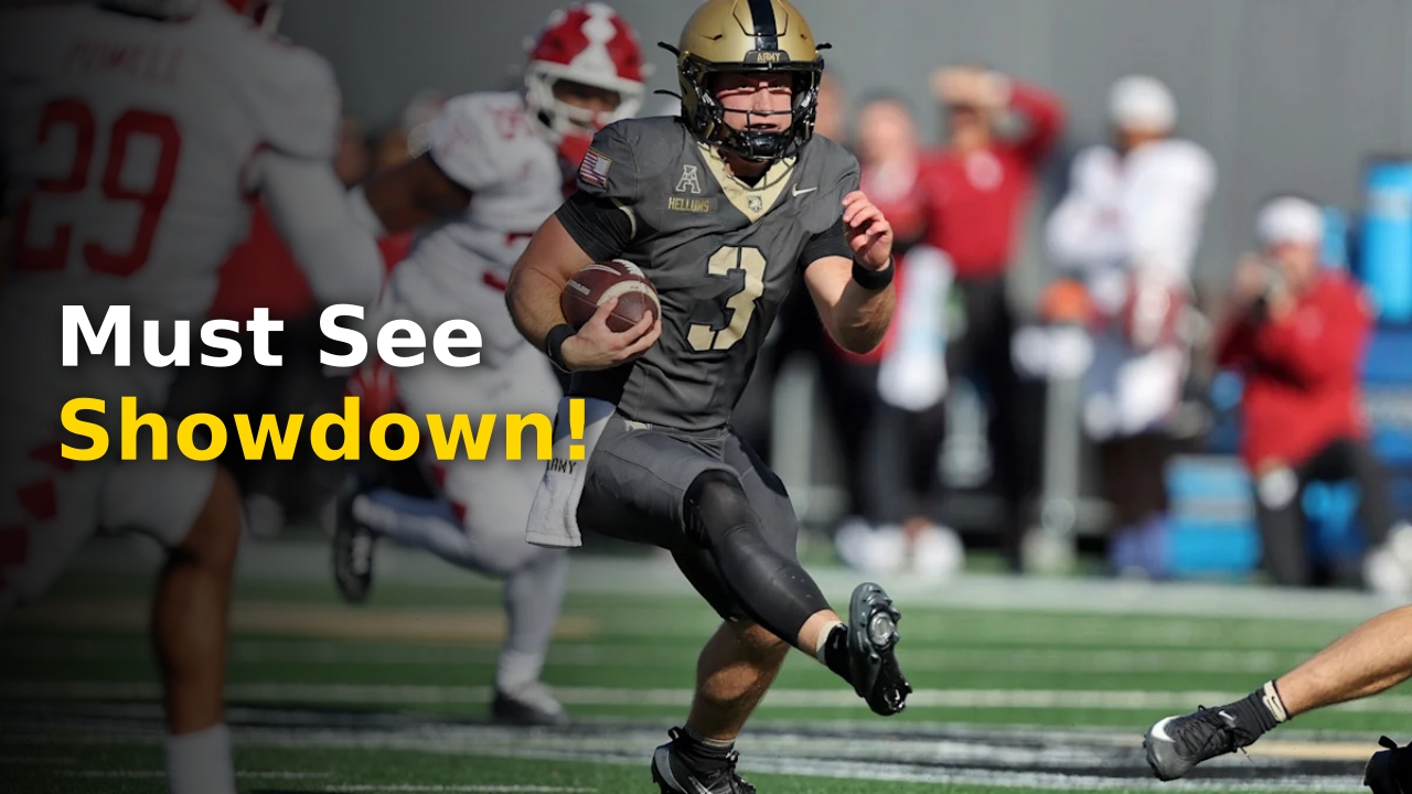 The Army football vs Tulane game logo displayed in front of Michie Stadium 2026
