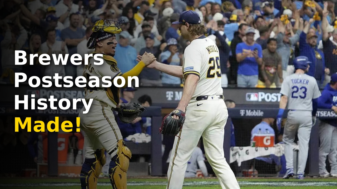 The Brewers celebrate a hard-fought Brewers NLCS win 2026 against the Dodgers